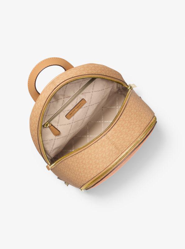 Michael Kors Rhea Medium Color-Block Signature Logo Backpack