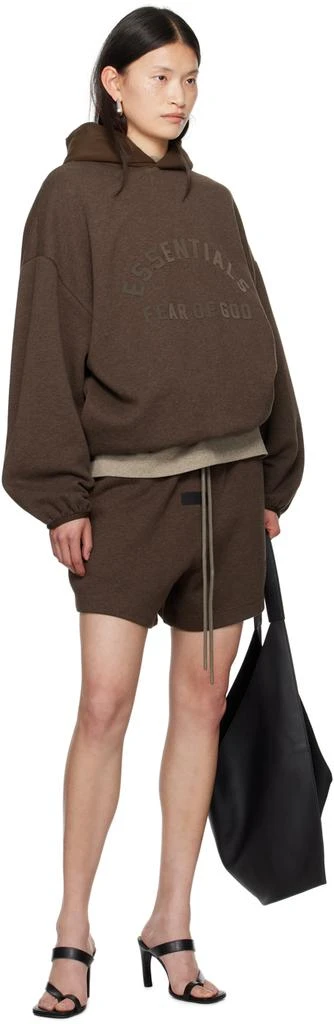 Essentials Brown Drawstring Shorts 5