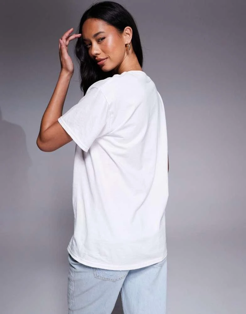 River Island River Island double cherry t-shirt in white 4