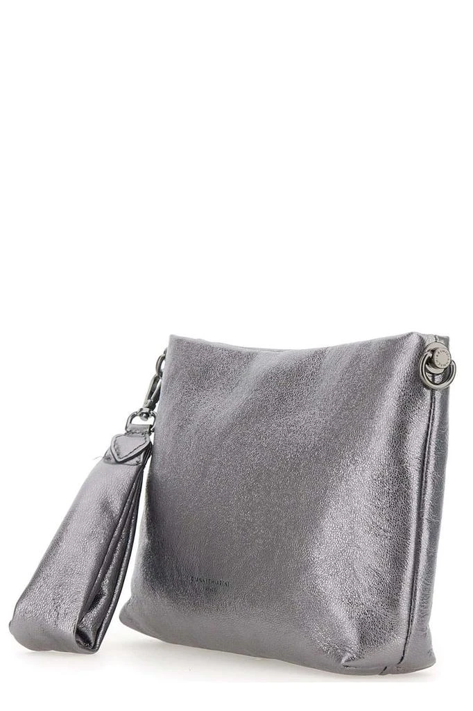GIANNI CHIARINI Gianni Chiarini Logo Embossed Zipped Clutch Bag 3