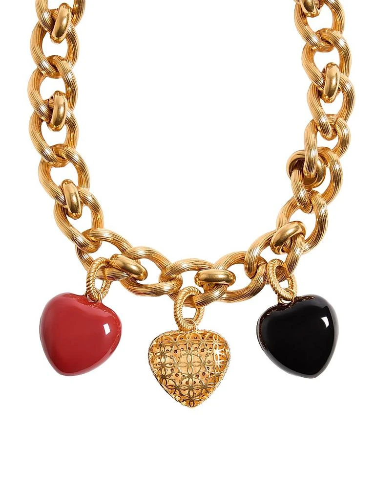Valentino Coeur Royal Necklace in Metal, Enamel and Swarovski Crystals 5