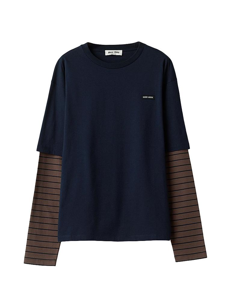みっちゃん　LONGSLEEVE T-SHIRT ネイビー Maison MIHARA YASUHIRO ONLINE STORE（ミハラヤスヒロ
