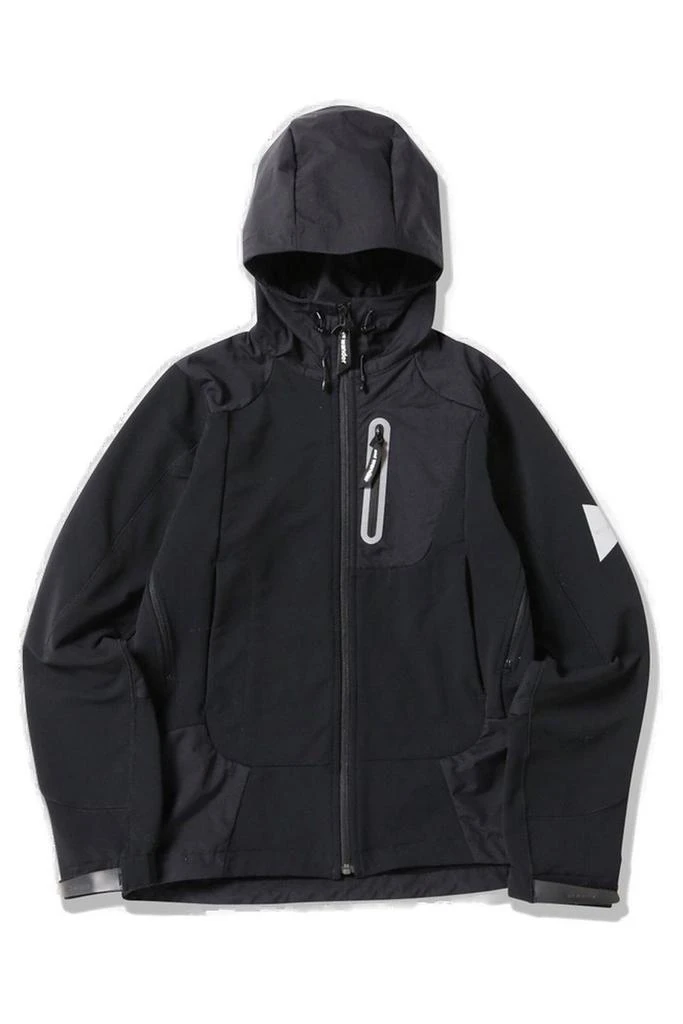 And Wander And Wander Logo Printed Hooded Jacket 1
