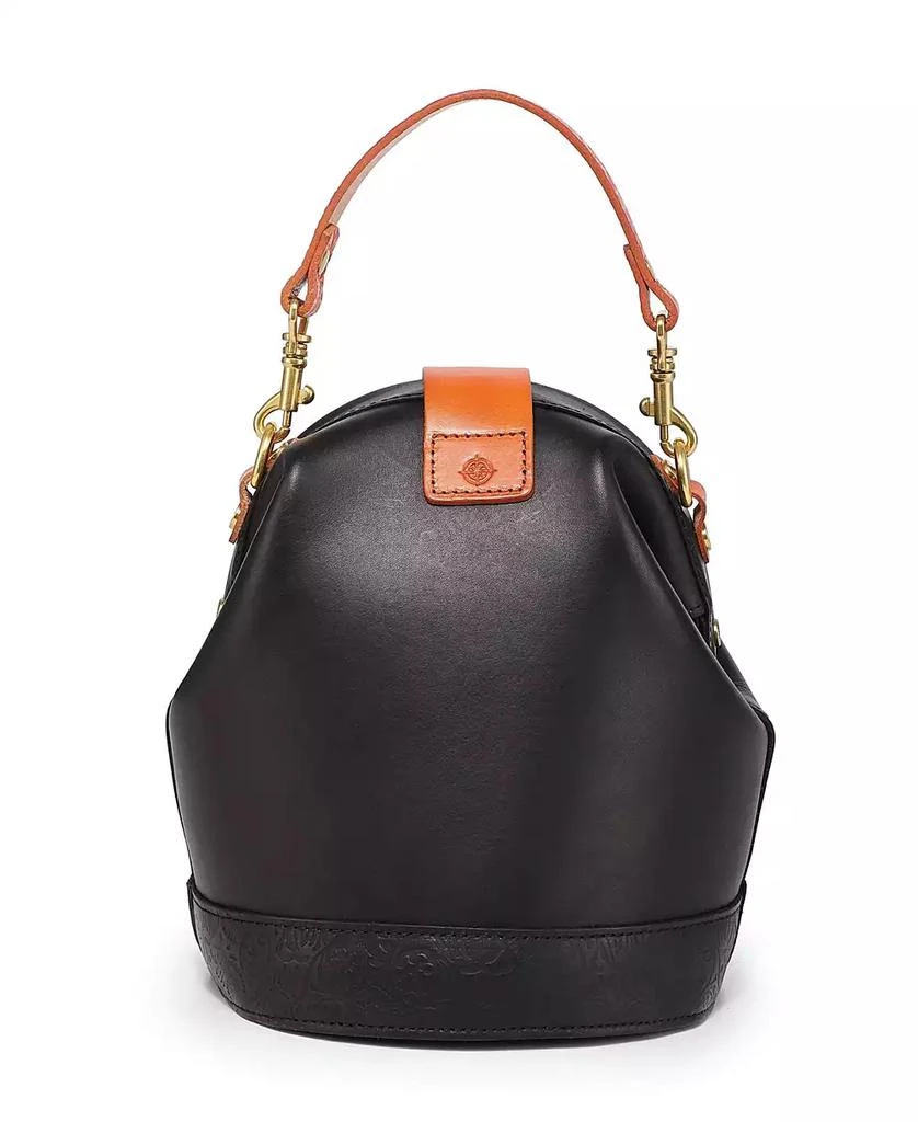OLD TREND Women's Genuine Leather Doctor Bucket Crossbody Convertible Bag 10