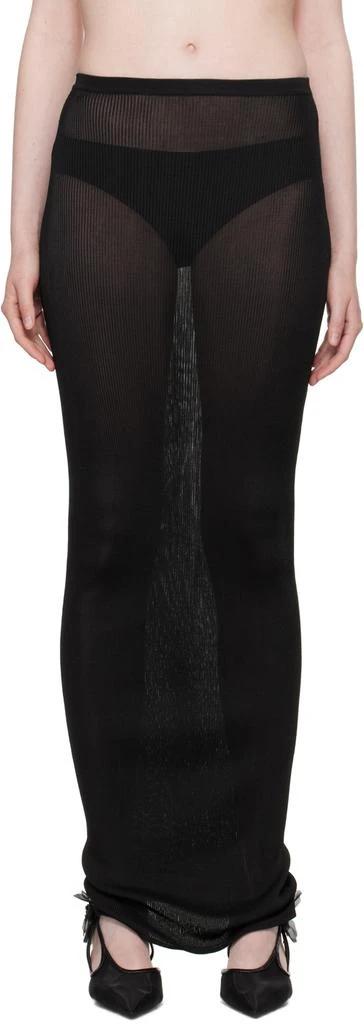 Nensi Dojaka Black Tube Maxi Skirt 1