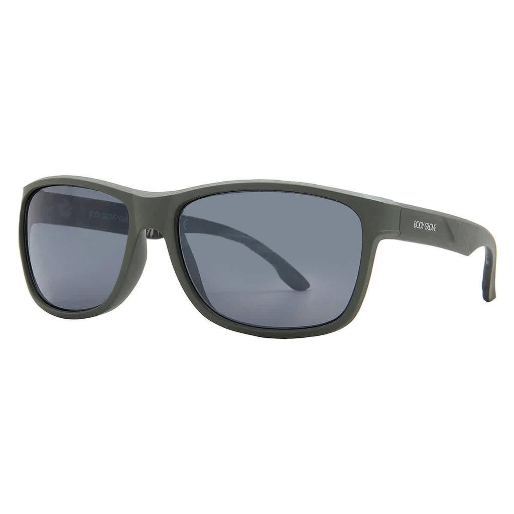 Body Glove BG 25 402 GRN HYD Smoke Rectangular Unisex Sunglasses 10269696.LTS GRN HYD