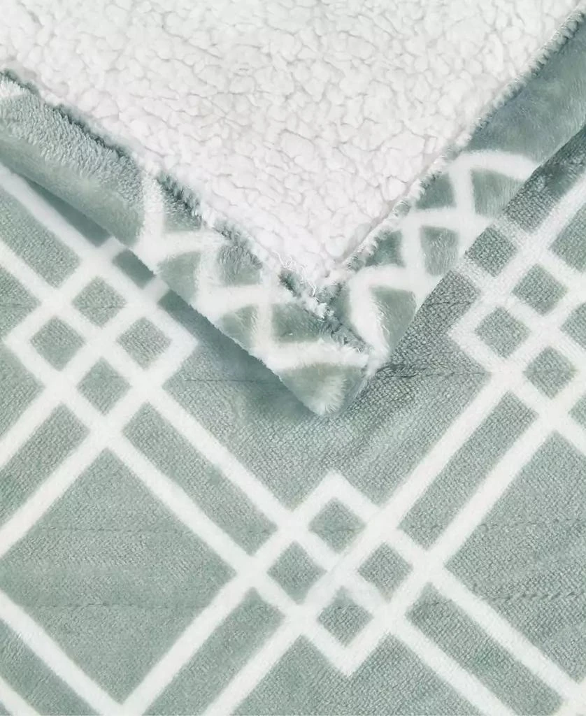 Serta Printed Electric Plush Throw, 50" x  60" 3