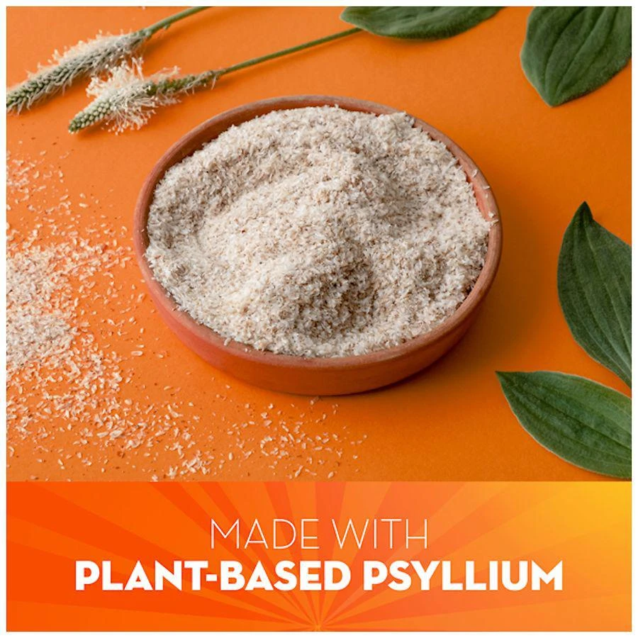 Metamucil Daily Psyllium Husk Powder Supplement with Real Sugar, 4-in-1 Fiber Unflavored 7