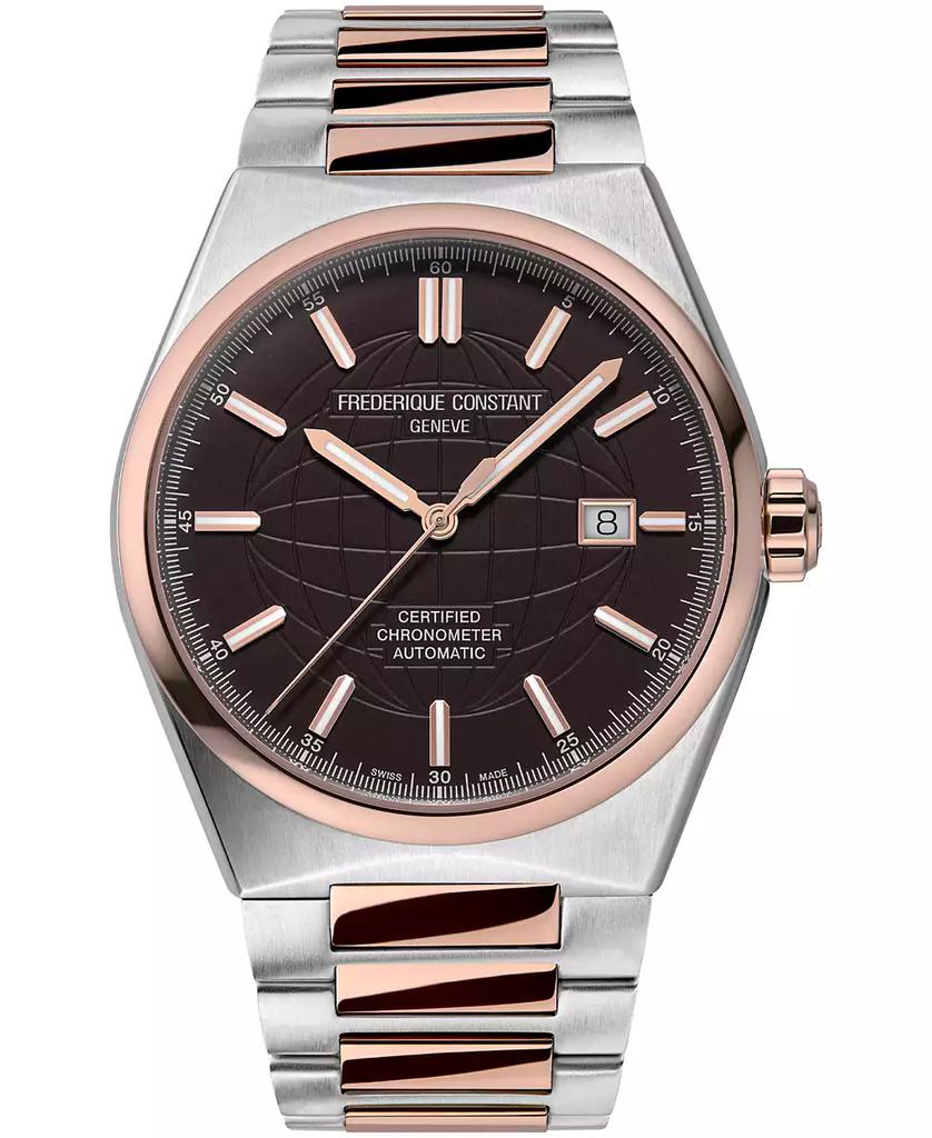 Frederique Constant Men's Swiss Automatic Highlife COSC Two-Tone Stainless Steel Bracelet Watch 41mm