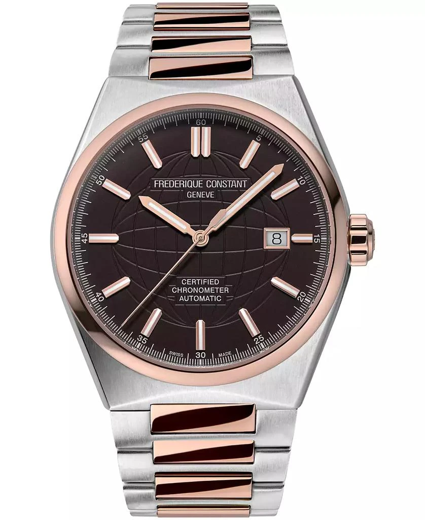 Frederique Constant Men's Swiss Automatic Highlife COSC Two-Tone Stainless Steel Bracelet Watch 41mm 1