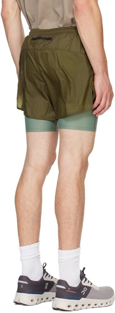 District Vision Khaki Ripstop Layered Trail Shorts 3