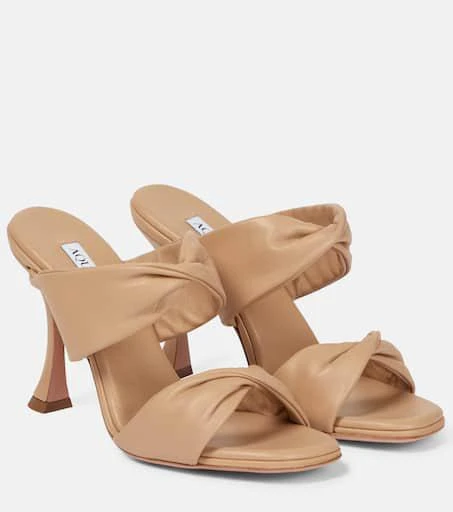 Aquazzura Twist 95 leather sandals 1
