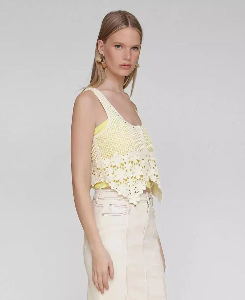 Avec Les Filles Women's Crocheted Bandeau-Lined Top 3
