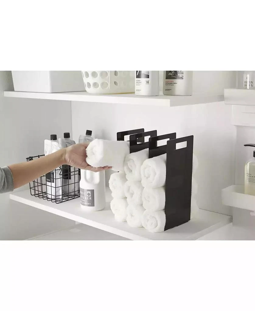 Yamazaki Home Tower Interlocking Towel Organizer Set of 2 7