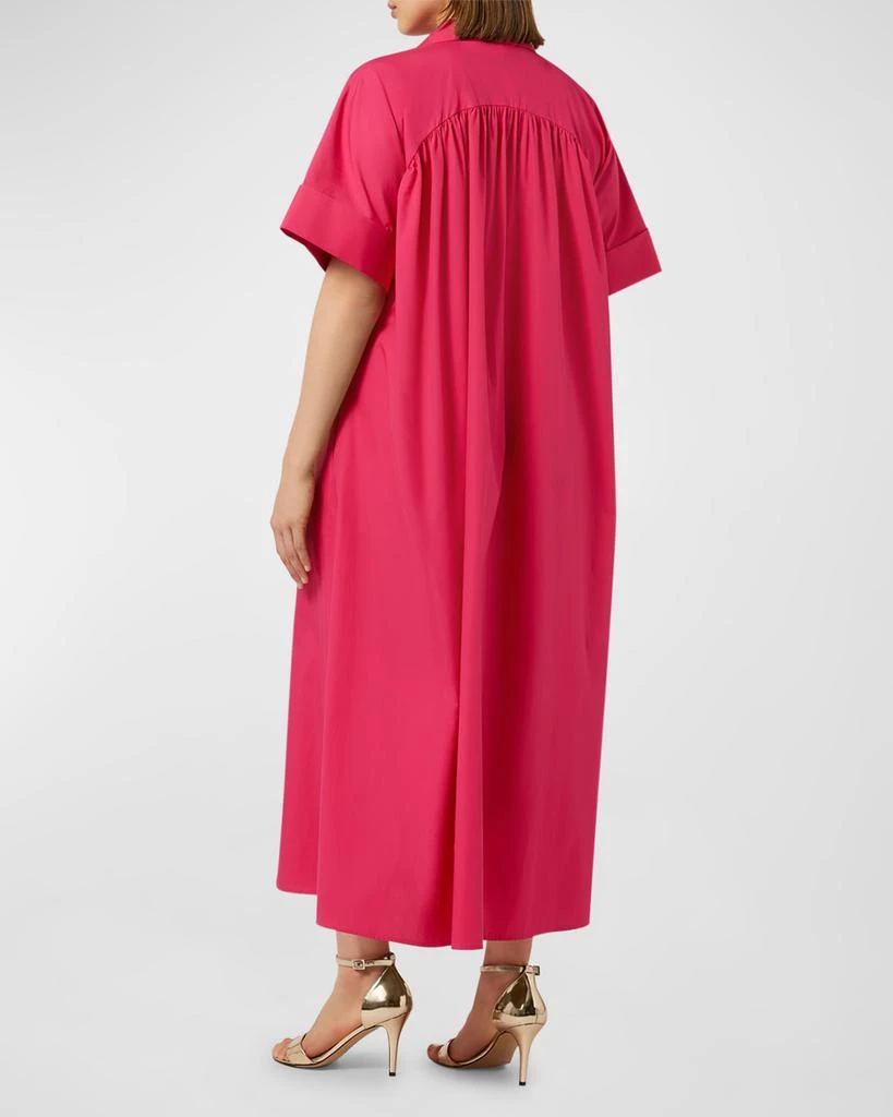 Marina Rinaldi Plus Size Ginosa Belted Cotton Maxi Shirtdress 4
