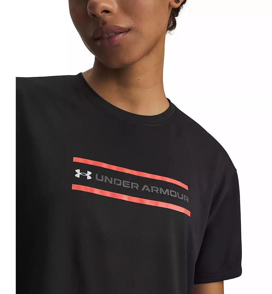 Under Armour Women
s Branded Crew Neck Crop Top 2