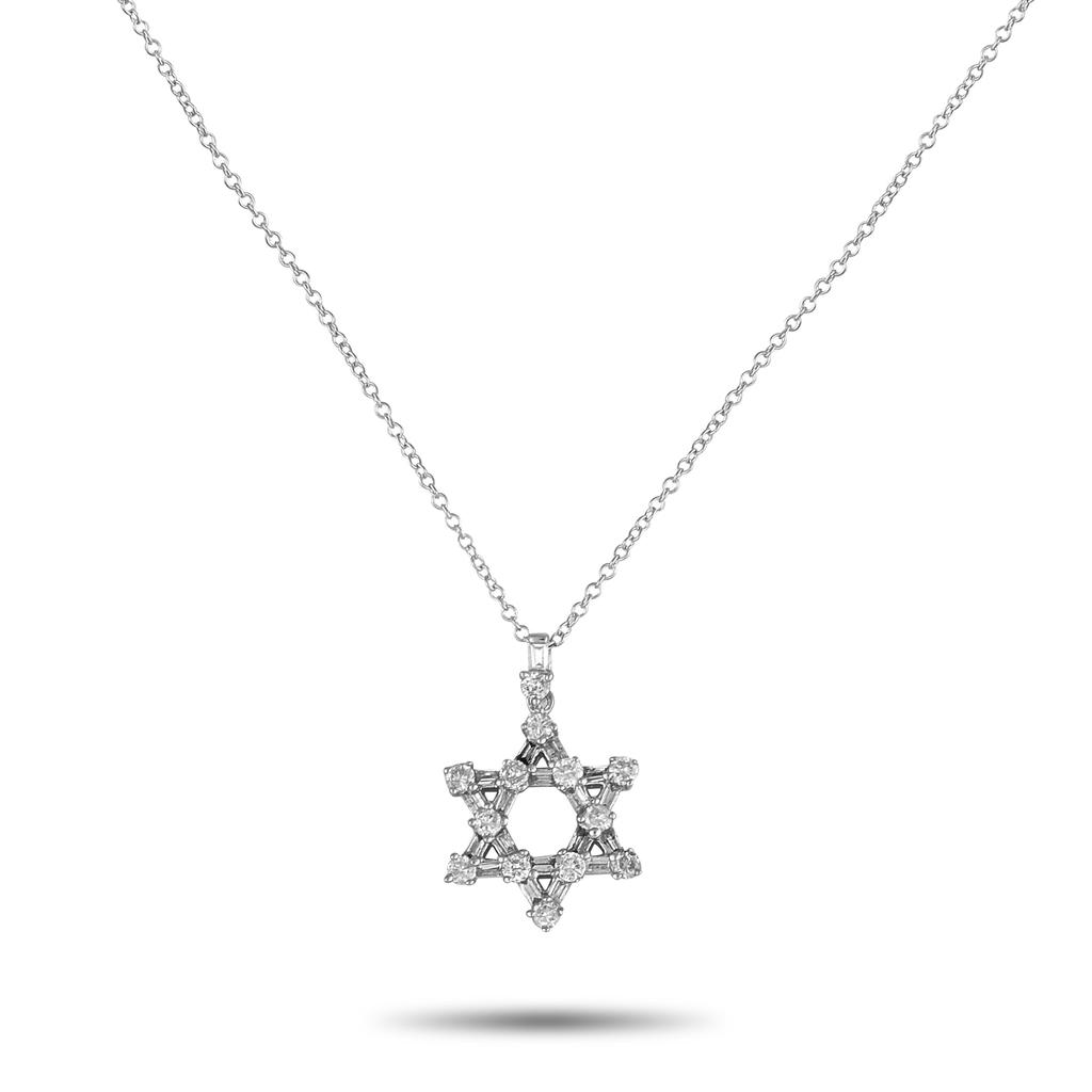 LB Exclusive 14K White Gold 0.50ct Diamond Pendant Necklace PN16053