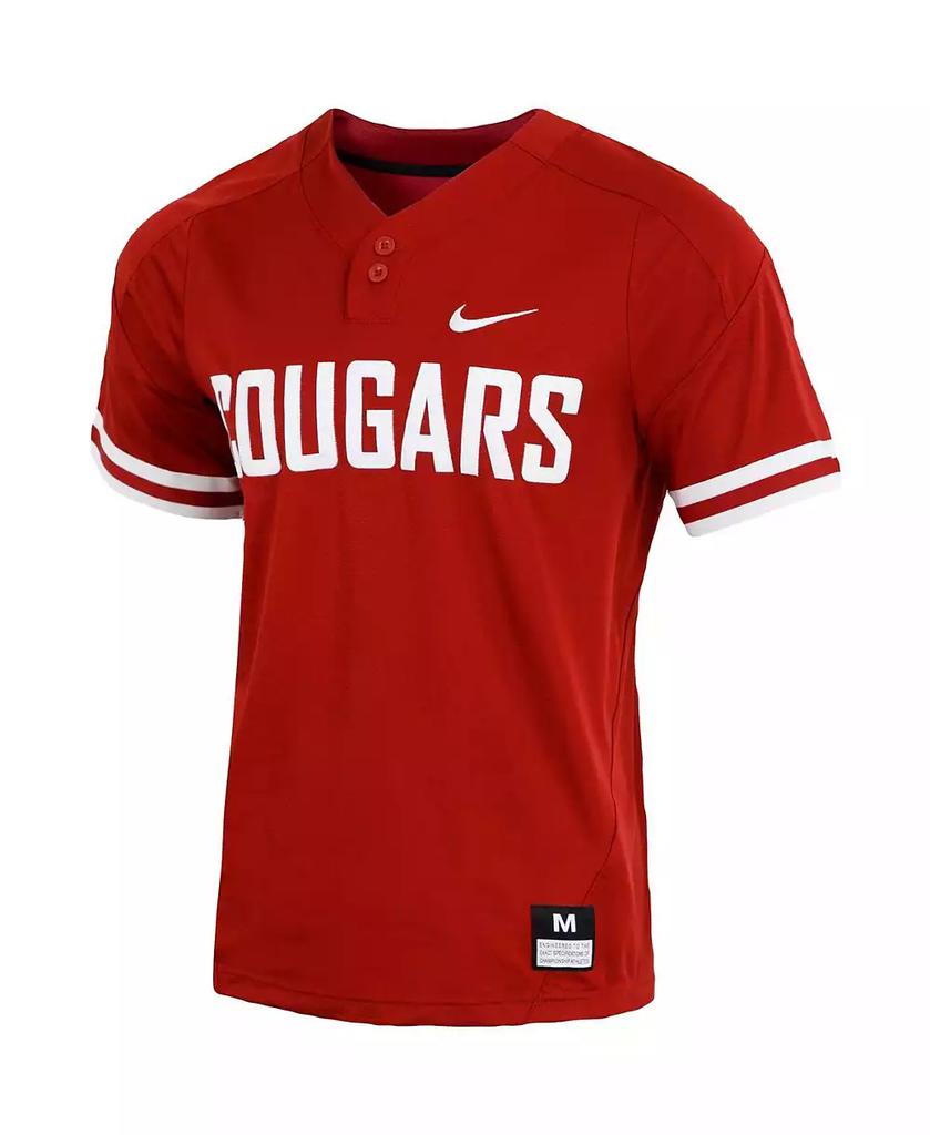 NIKE Men's Crimson Washington State Cougars Replica Vapor Elite Two-Button Baseball Jersey