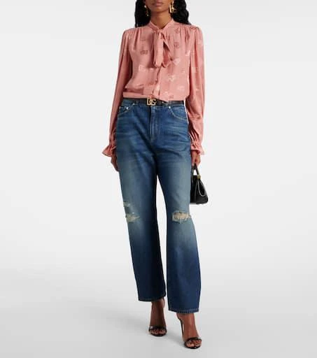 Dolce 
Gabbana Distressed straight jeans 2