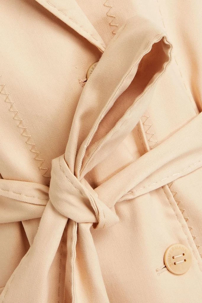 Zimmermann Belted linen-blend twill coat 4