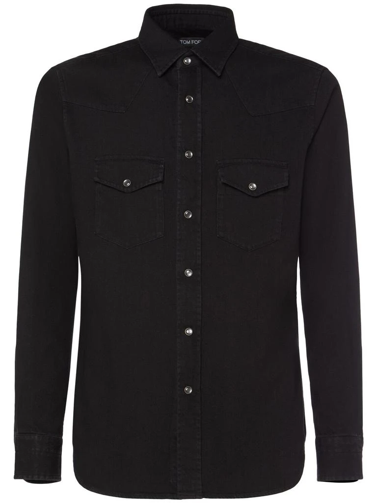 Tom Ford Washed Cotton Denim Shirt 1