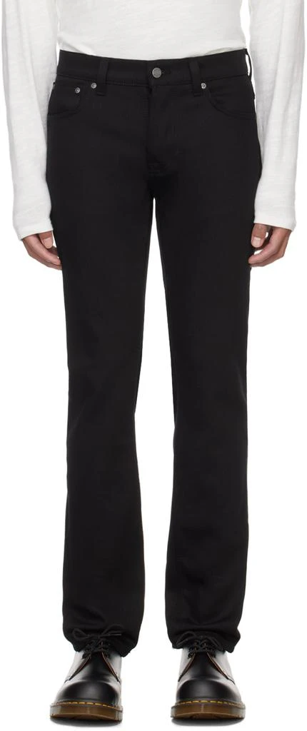 Nudie Jeans Black Grim Tim Jeans 1