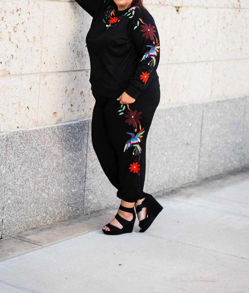 Layerz Clothing Layerz Clothing - Suzette Embroidered Sweatpants