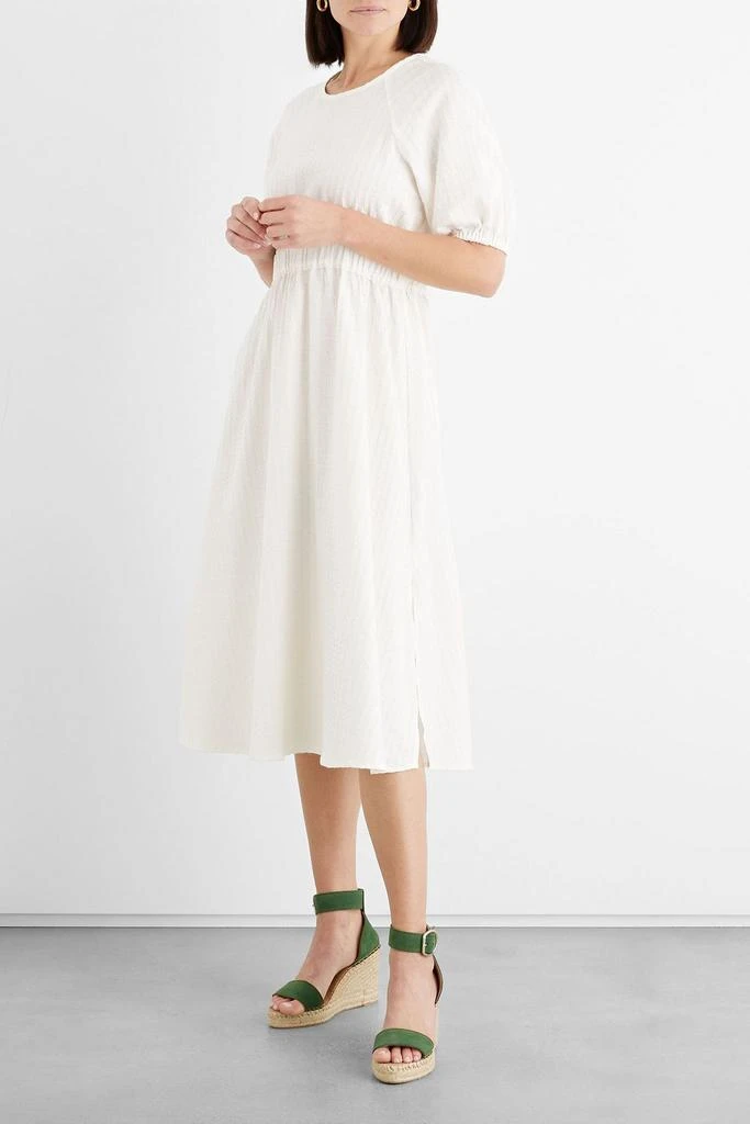 IRIS & INK Corinne cotton-blend jacquard midi dress 2