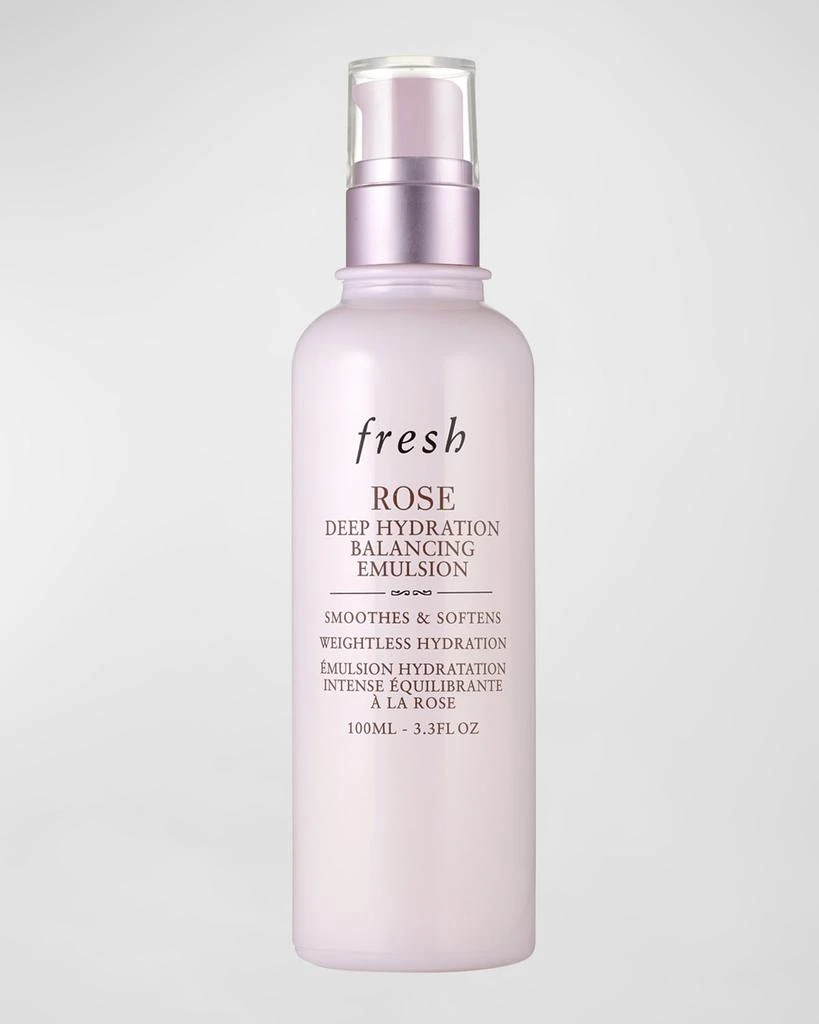 Fresh Rose & Hyaluronic Acid Deep Hydration Emulsion, 3.3 oz. 1