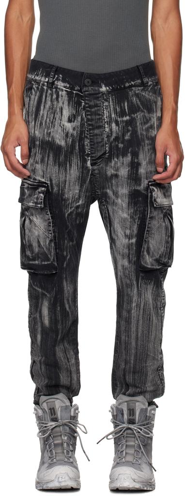 11 by Boris Bidjan Saberi Black P21B Denim Cargo Pants