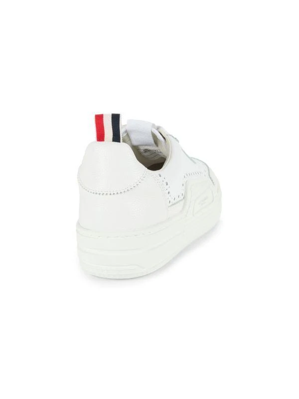 Thom Browne Perforated Low Top Leather Sneakers 3