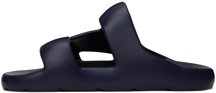 Bottega Veneta Navy Band Slides 3
