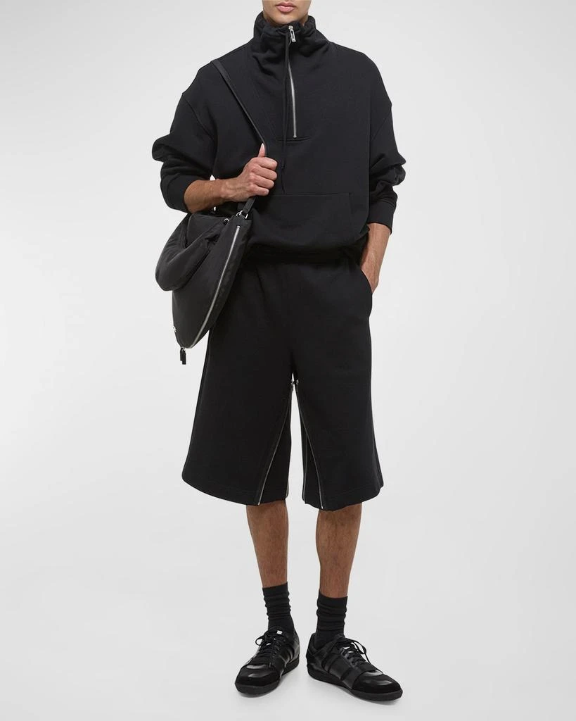 Helmut Lang Men's Wide-Leg Gusset Shorts 3
