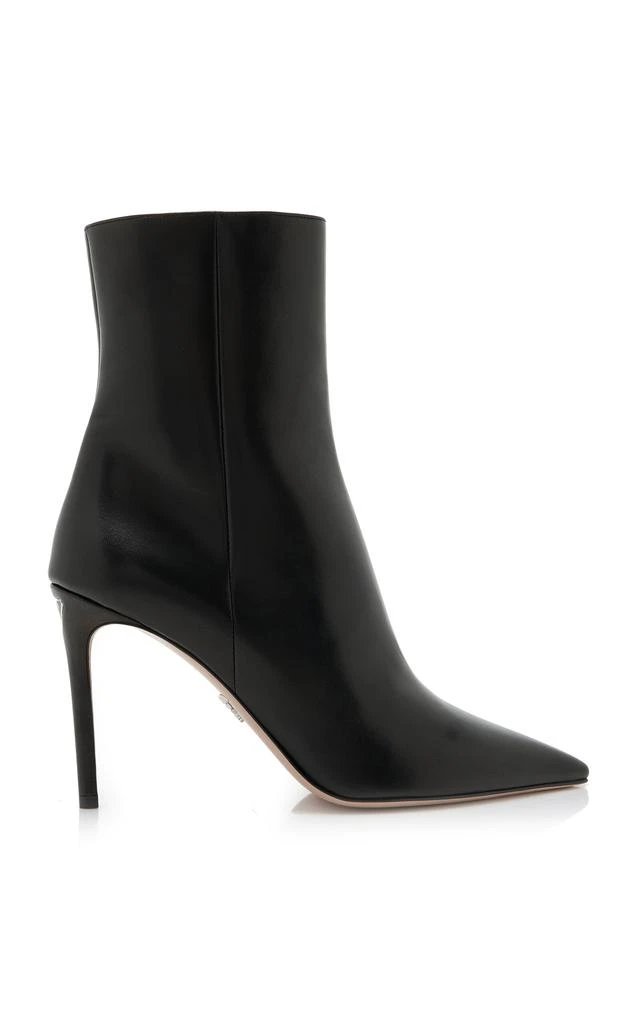 Prada Prada - Tronchetti Leather Ankle Boots      - Black - IT 37.5 - Moda Operandi 1