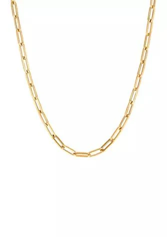 Belk 
Co. 18 Inch Paper Clip Chain Necklace in 10K Yellow Gold