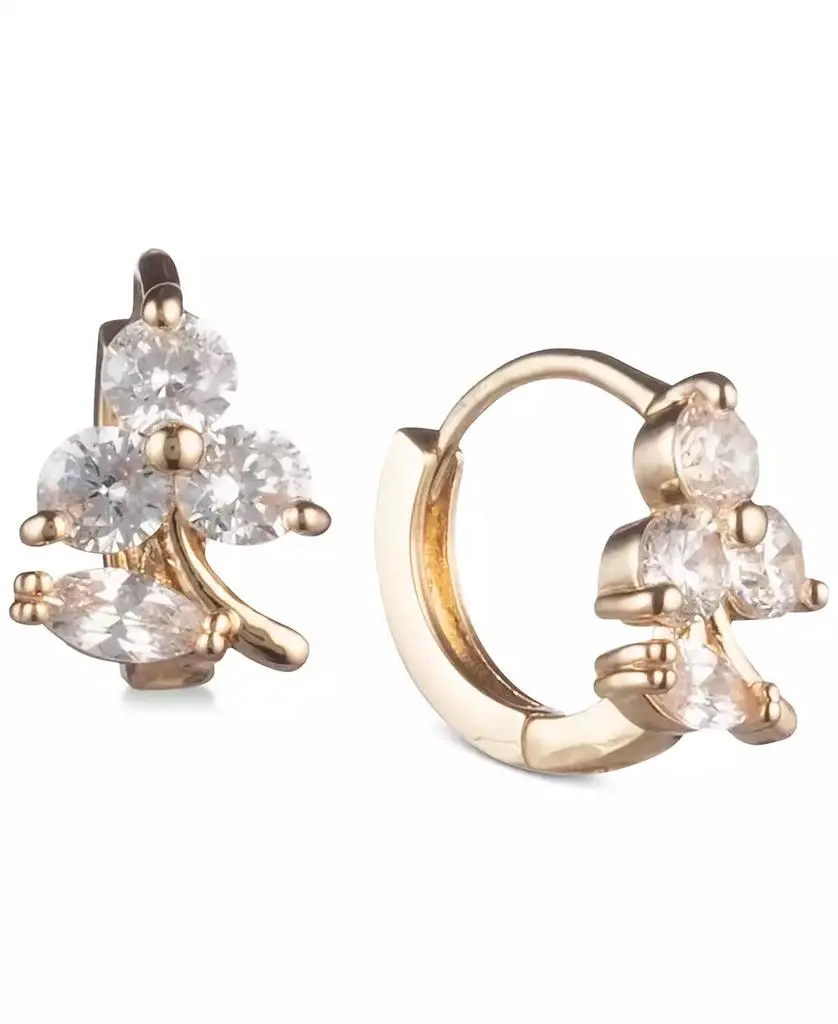 Lonna & Lilly Gold-Tone Crystal Hoop Earrings