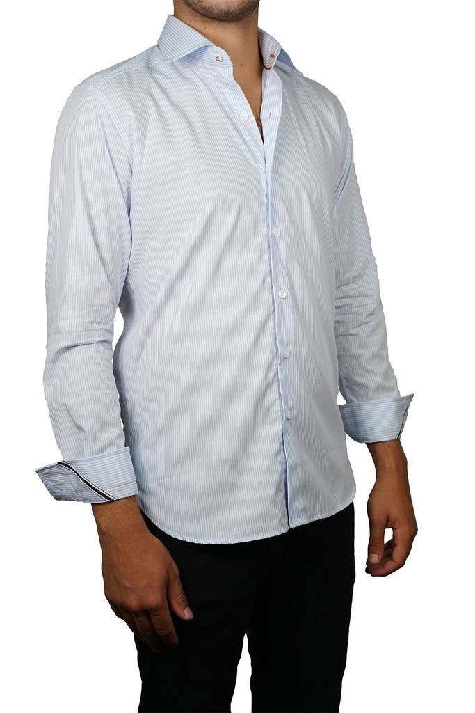 Zanella Tailored Fit Stripe Button-Up Shirt 2