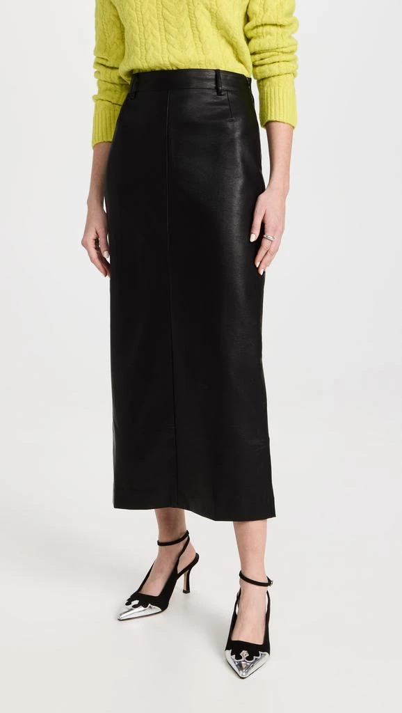 Pixie Market Yve Maxi Faux Leather Skirt 6