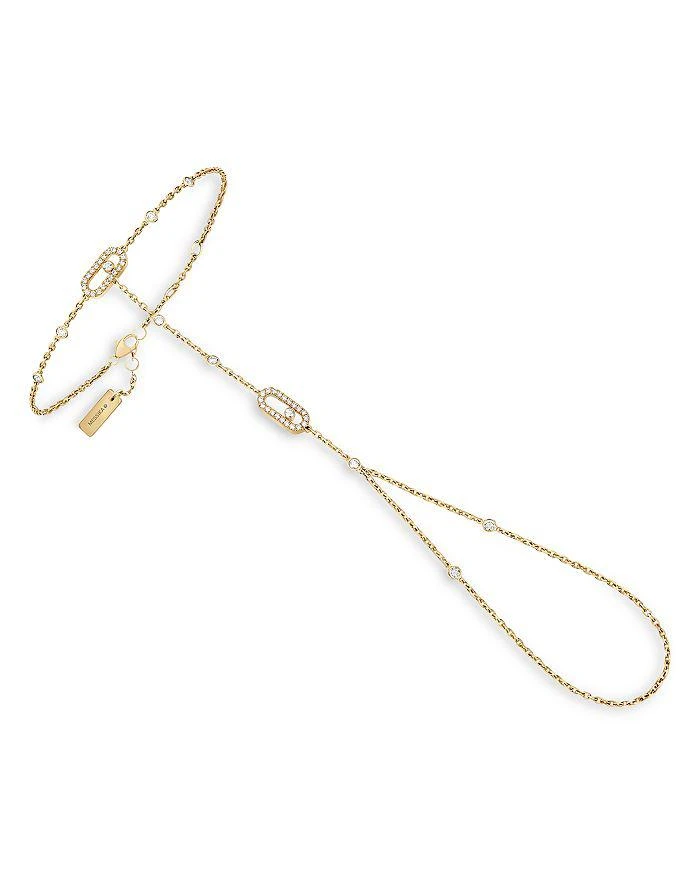Messika 18K Yellow Gold Move Uno Diamond Hand Bracelet