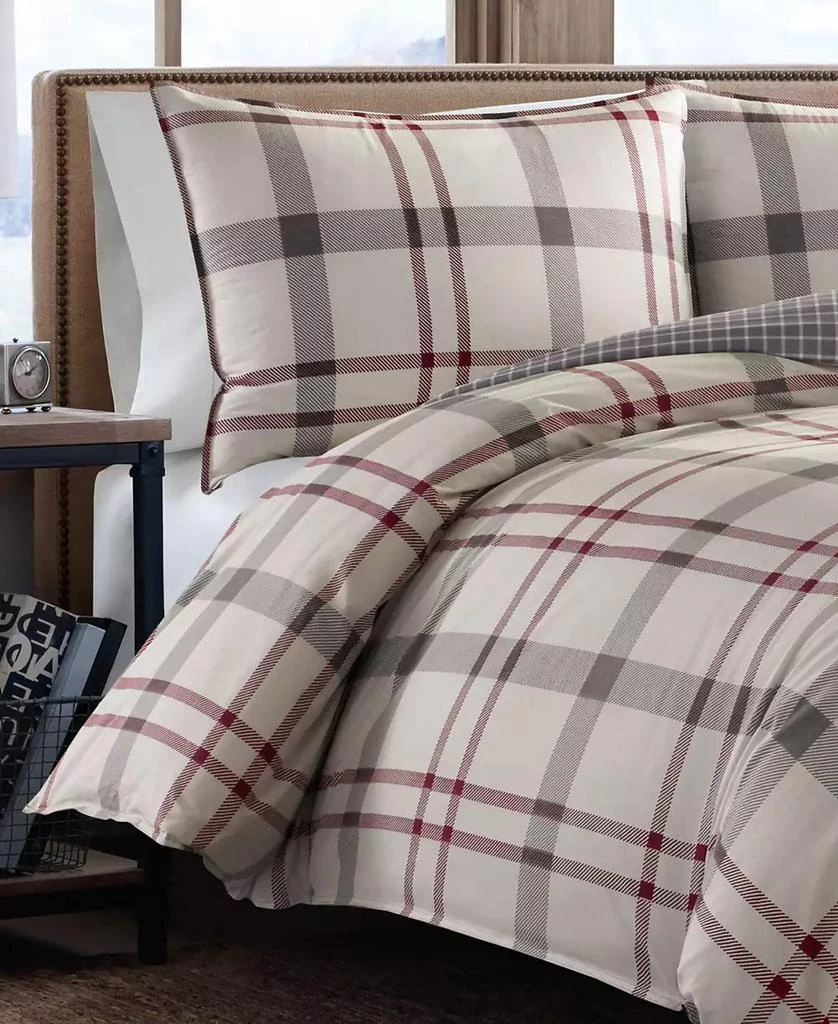 Eddie Bauer Portage Bay Cotton Reversible 2 Piece Duvet Cover Set 3