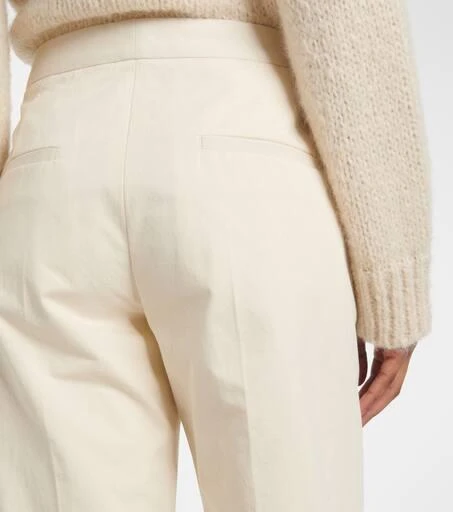 Jil Sander Cropped cotton straight pants 6