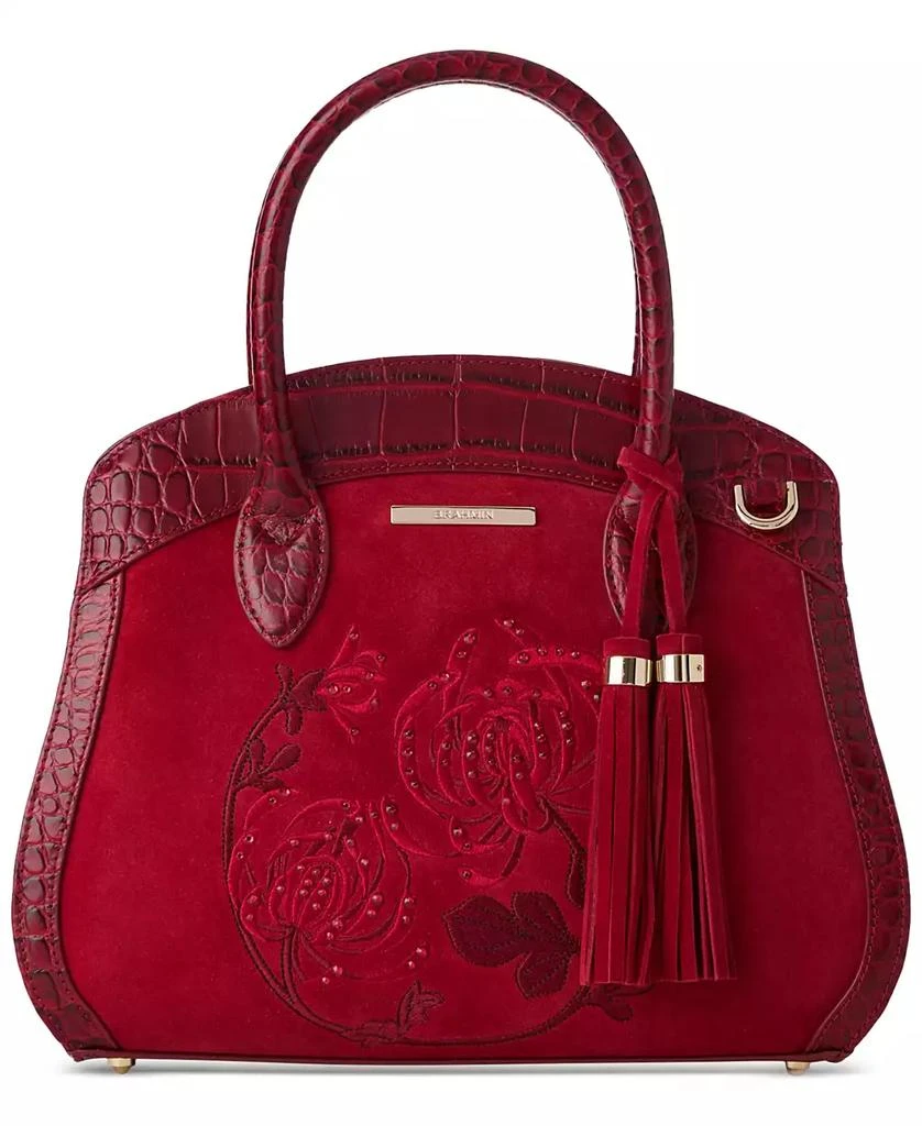 Brahmin Rosetta Kirin Leather Satchel 1