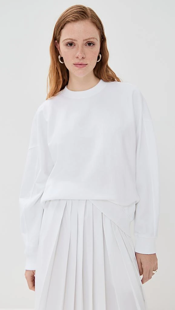 Tibi Lightweight Crew Neck Sweatshirt 1