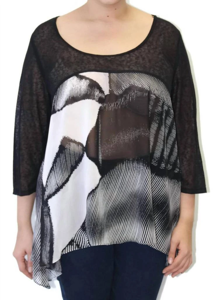 COLORS BY CARIBE Colors By Caribe - Chiffon Slub Top