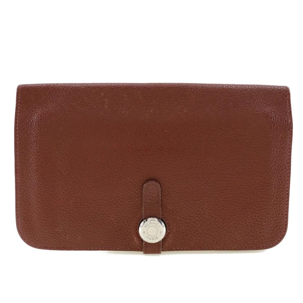 Hermes Taurillon Clemence Leather Coin Purse/Coin Case (Pre-Owned)