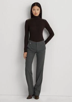 Ralph Lauren Ralph Lauren Faux Leather Trim Ribbed Turtleneck 4