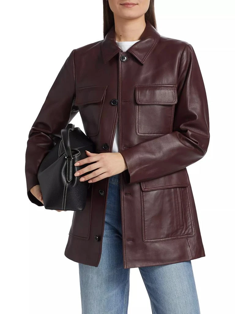 FRAME Leather Safari Jacket 3