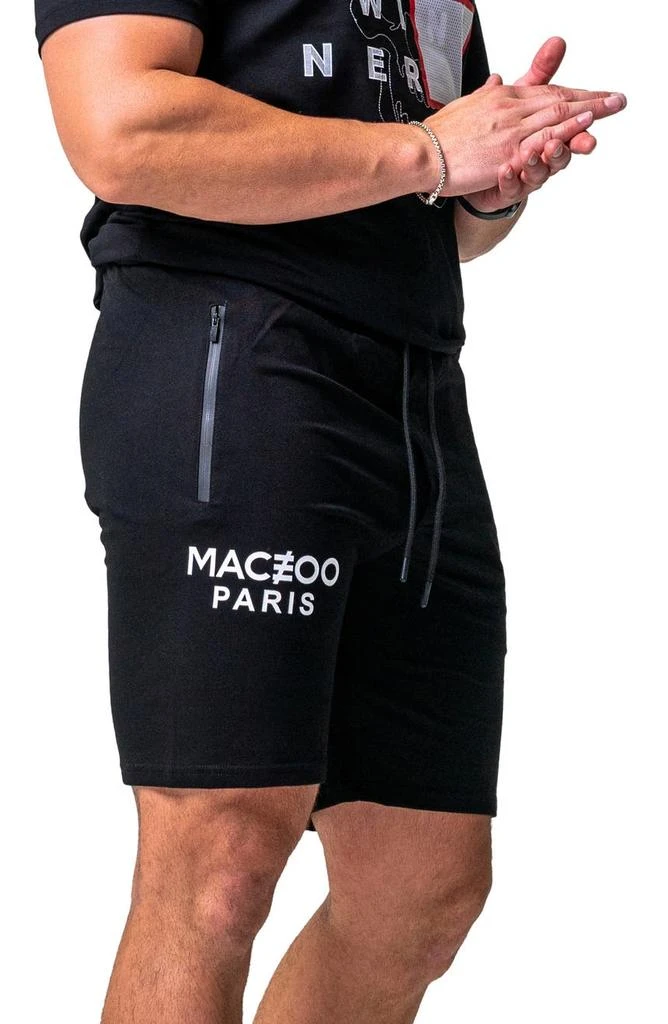 Maceoo Fast Skull Print Stretch Cotton Shorts 7
