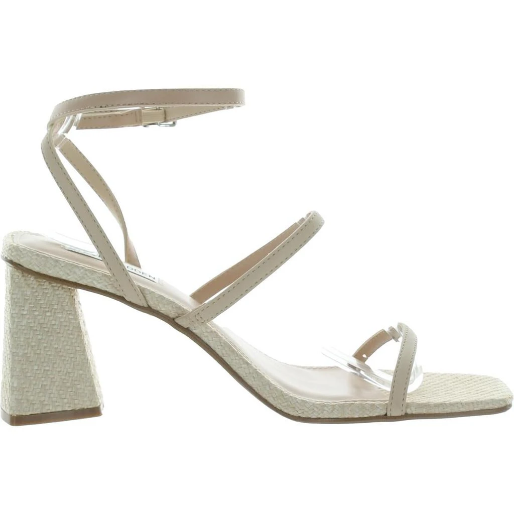 Steve Madden Bayley Womens Faux Leather Ankle Strap Block Heel 2