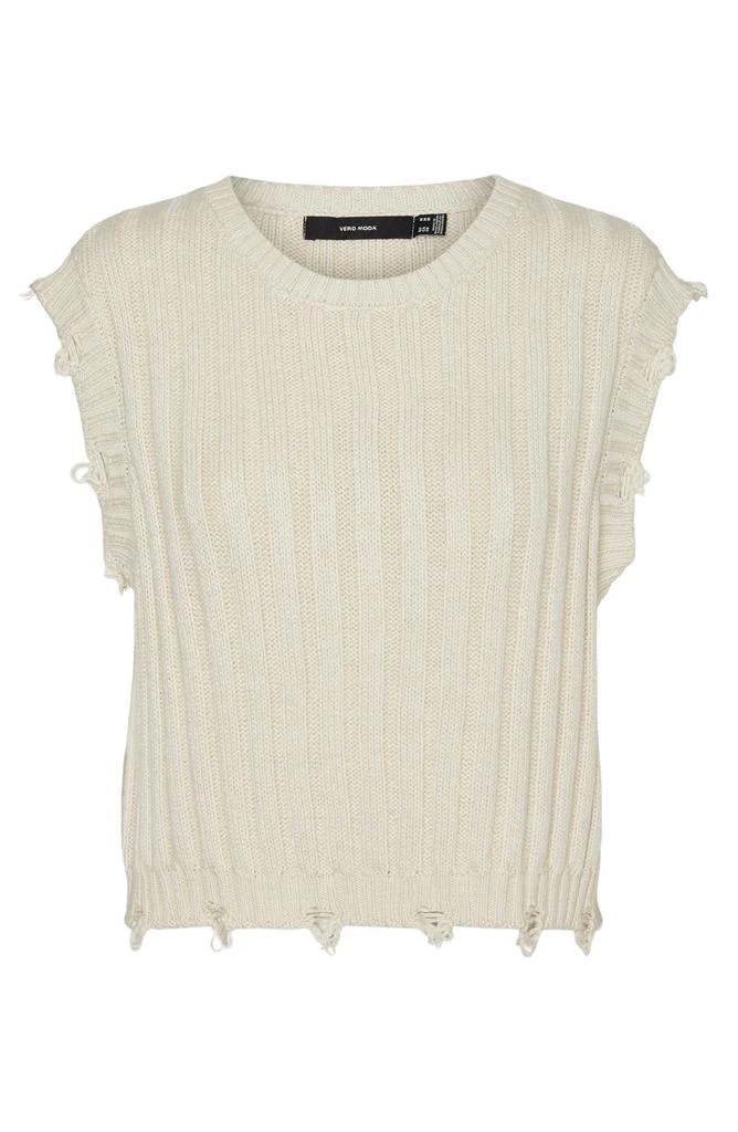 VERO MODA Danna Distressed Sleeveless Sweater 4